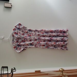 Vintage homemade floral dress S